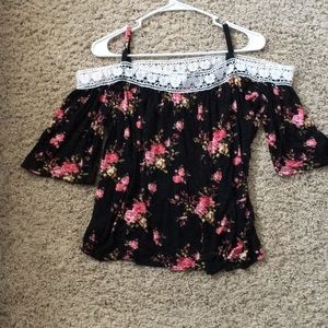 Junior off the shoulder top